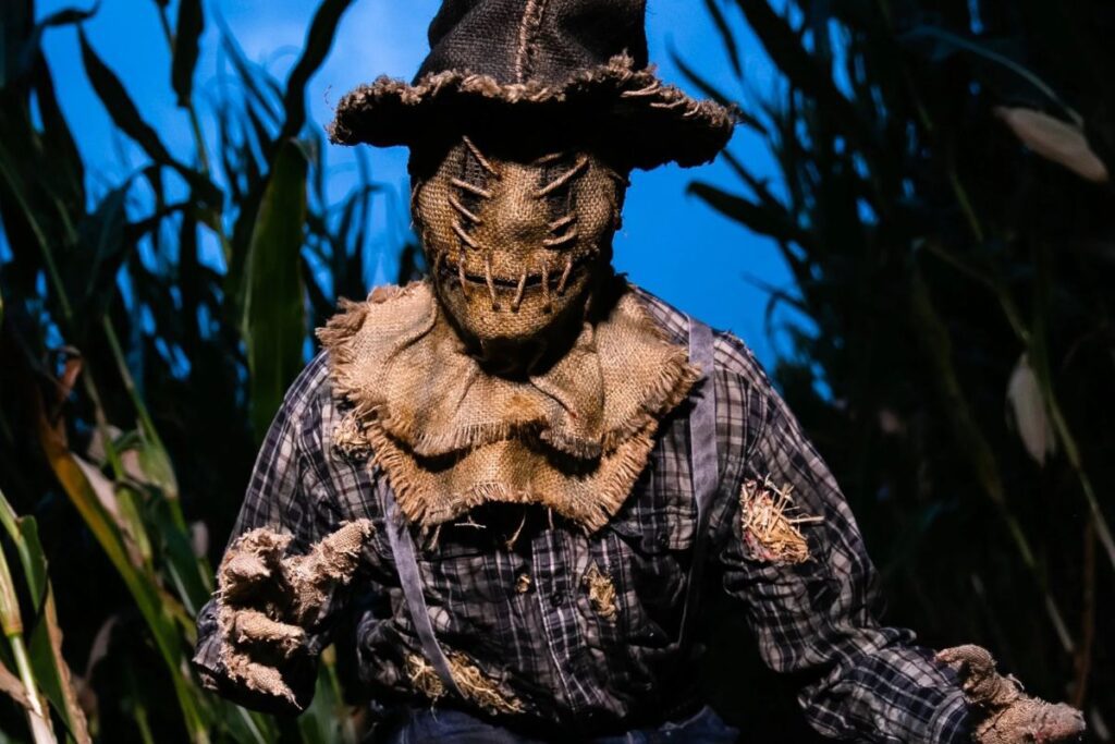 A haunted farm experience that includes multiple attractions—Dead Man’s Maze, Zombie Paintball Massacre, and Condemned Haunted House. Lots of jump scares, fog, and fun.

