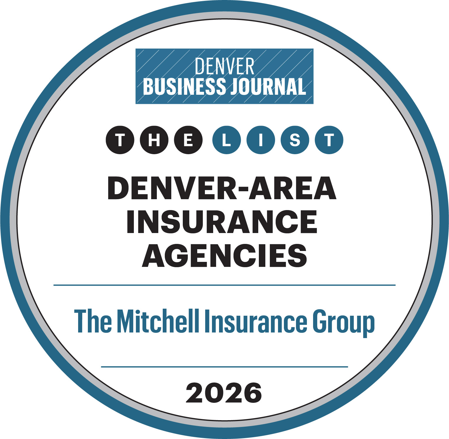 Denver Business Journal Insurance Companies Badge