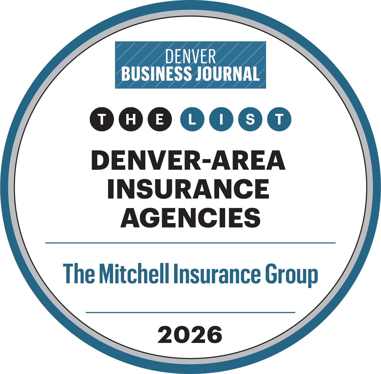 Denver Business Journal Insurance Companies Badge